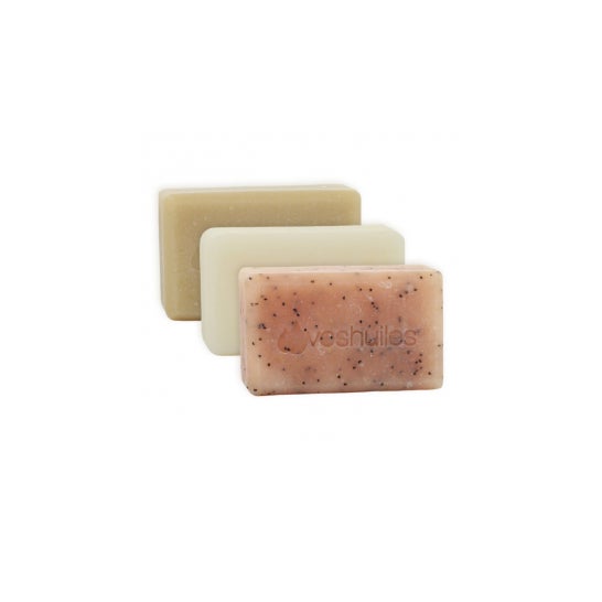 Voshuiles Pack Jabones Aceites Esenciales y Vegetales 3x100 g