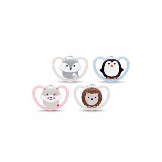 Nuk Pack Space Chupetes Silicona 0-6m 2uds