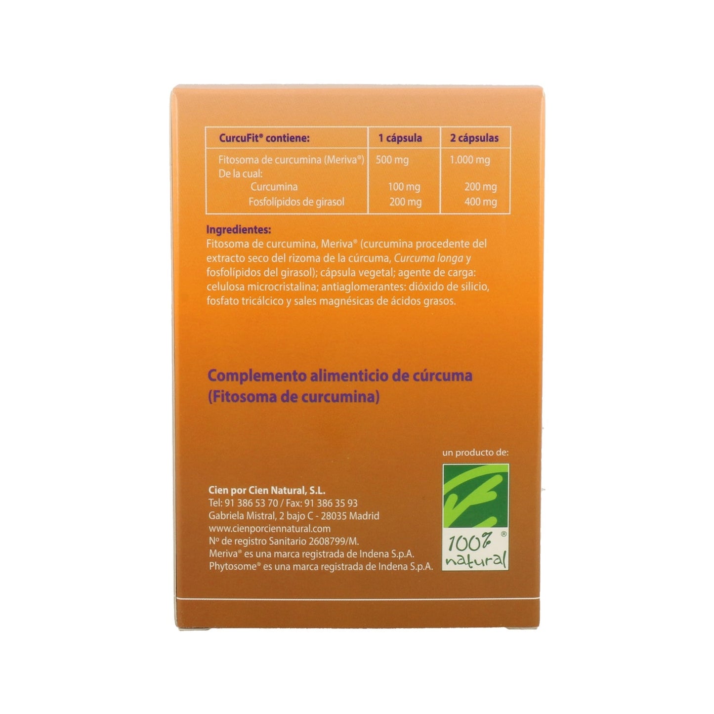 Cien Por Cien Natural CurcuFit 90caps