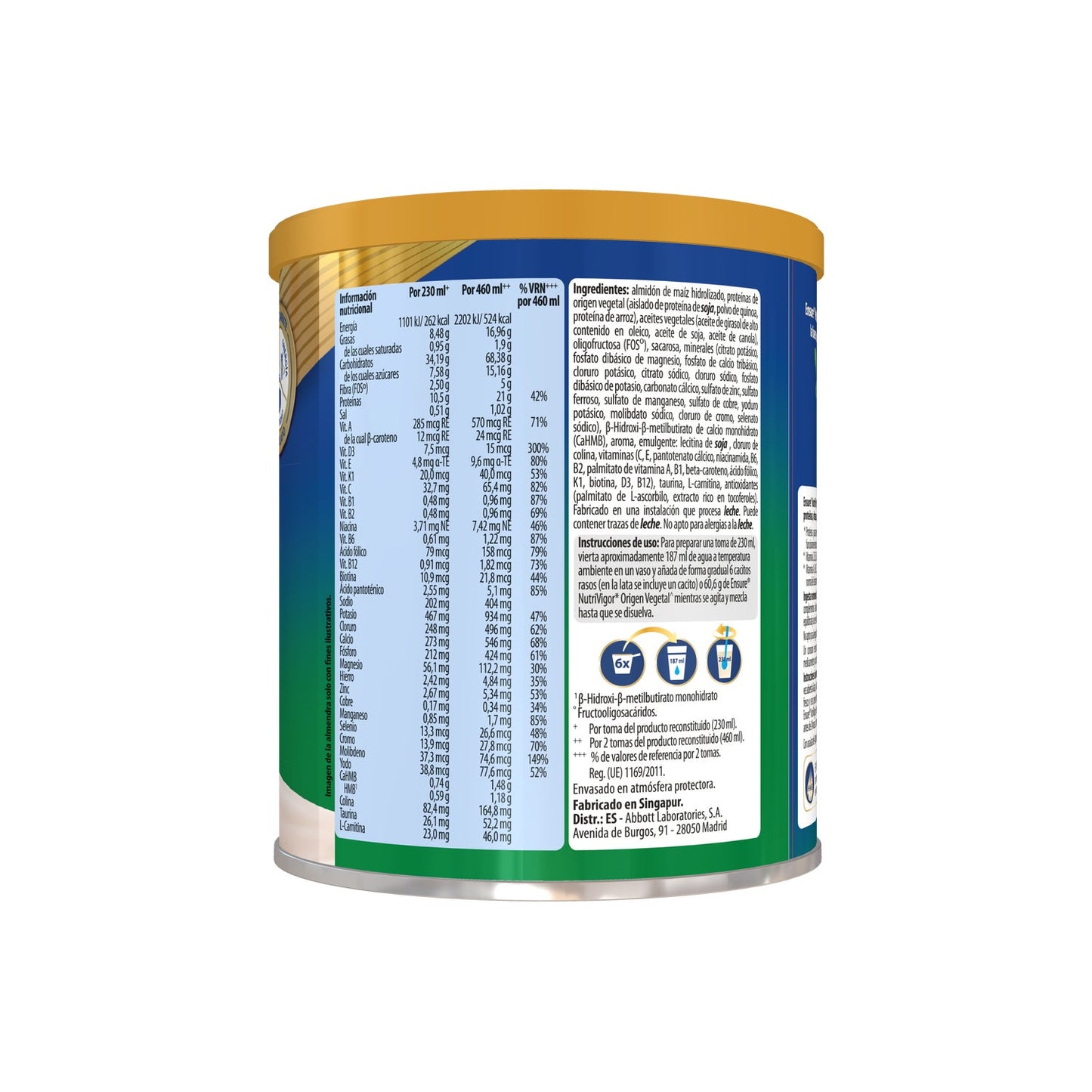 Ensure Nutrivigor Origen Vegetal 400g