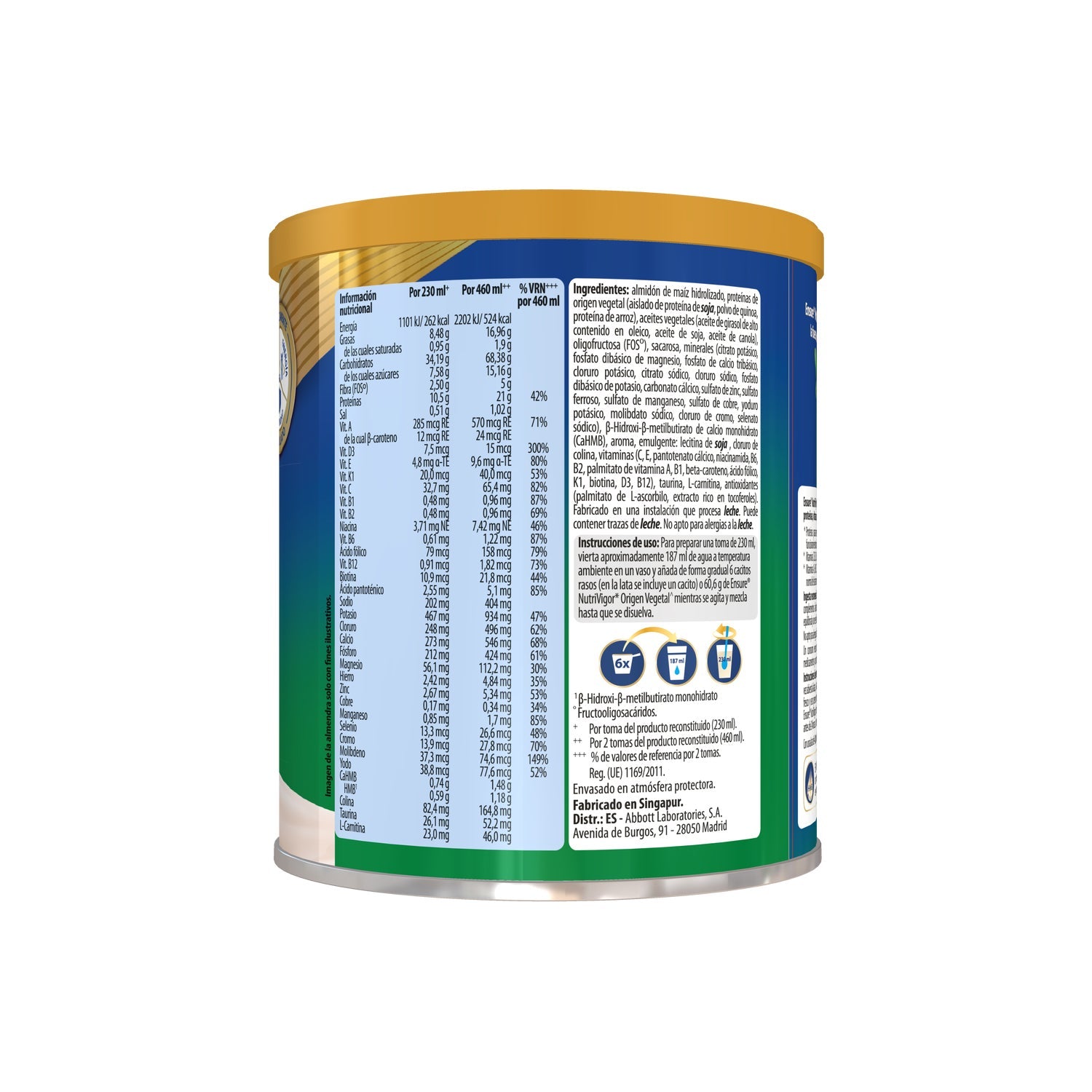 Ensure Nutrivigor Origen Vegetal 400g