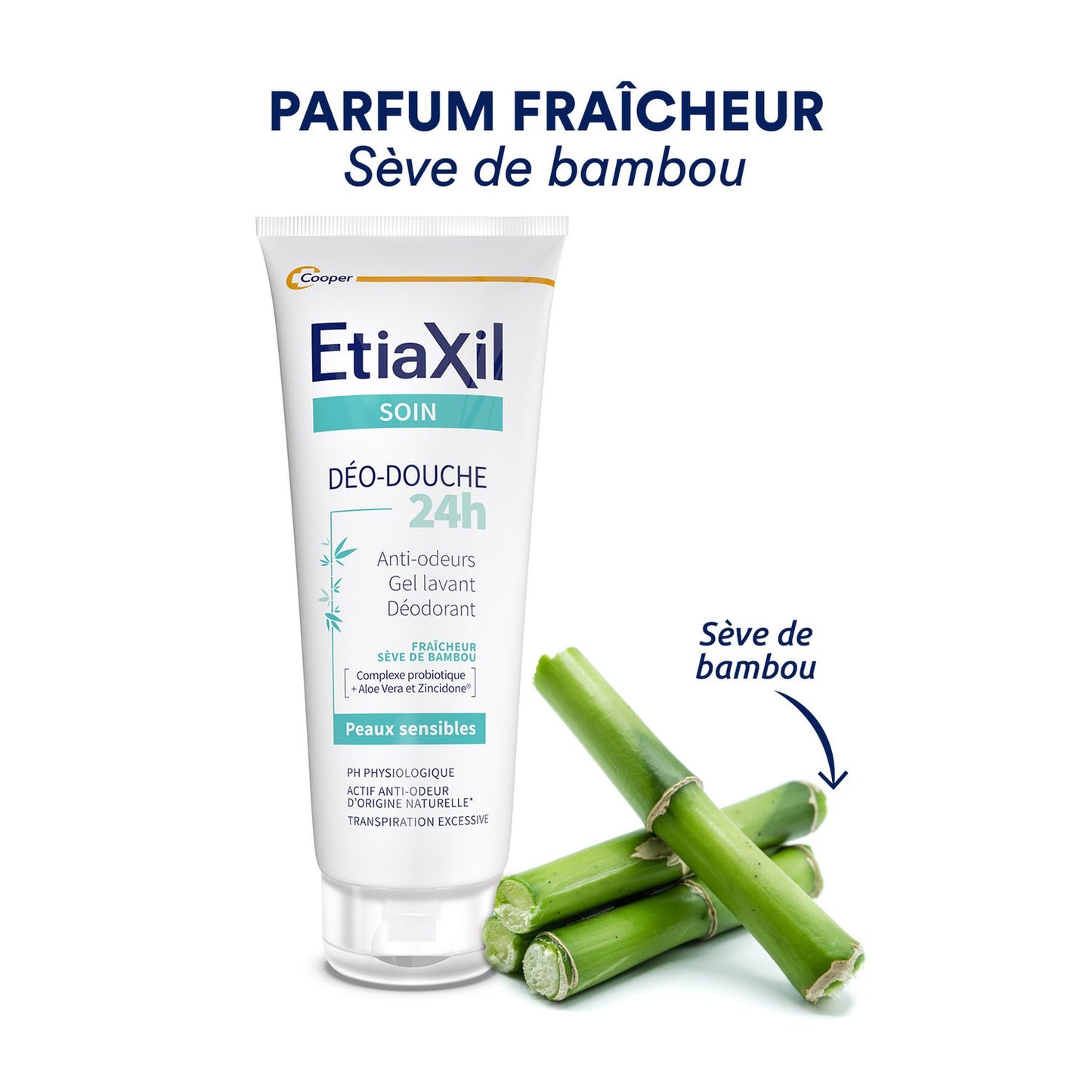 Etiaxil Deo-Ducha 24H Transpiración Excesiva Gel Limpiador Desodorante 200 ml