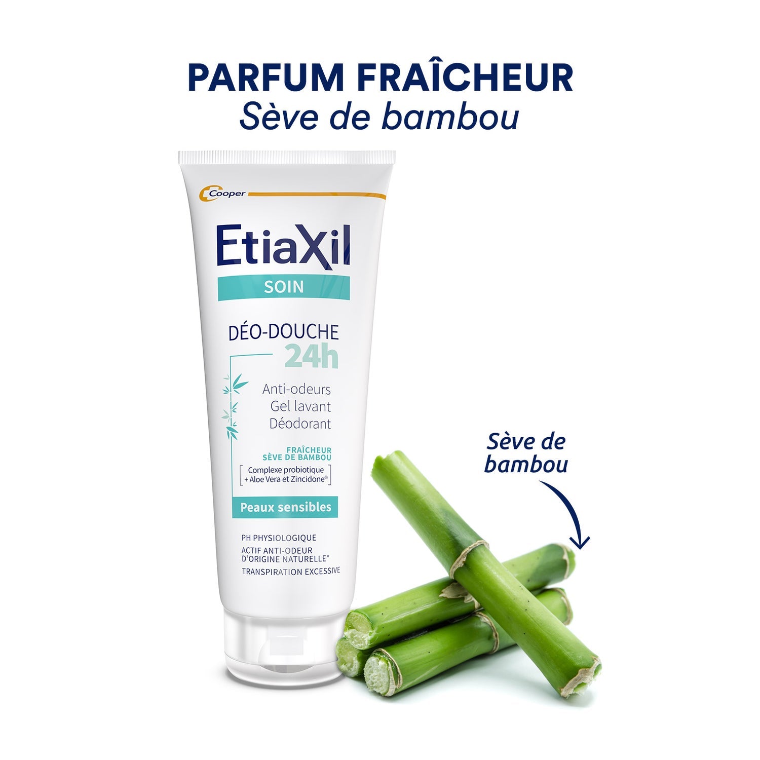 Etiaxil Deo-Ducha 24H Transpiración Excesiva Gel Limpiador Desodorante 200 ml