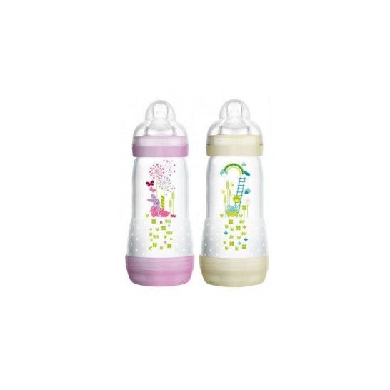 MAM Easy Start™ Anti Cólicos Púrpura y Blanco 2x320ml
