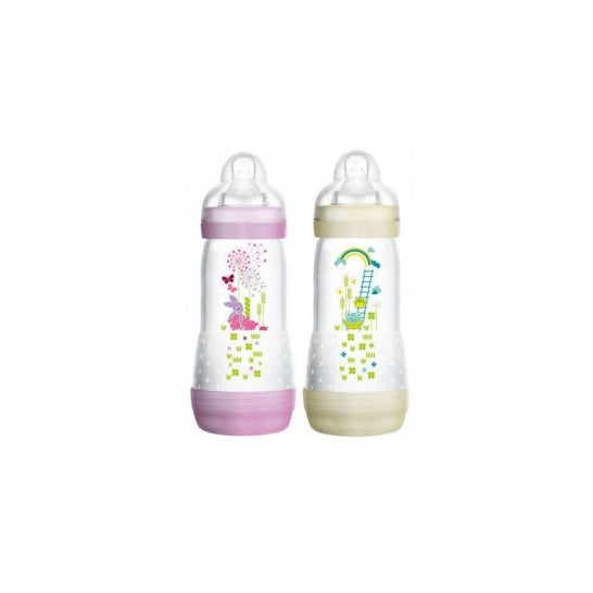 MAM Easy Start™ Anti Cólicos Púrpura y Blanco 2x320ml