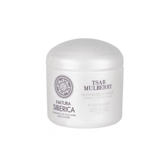 Natura Siberica Exfoliante corporal energizante, moras del tsar 370 ml