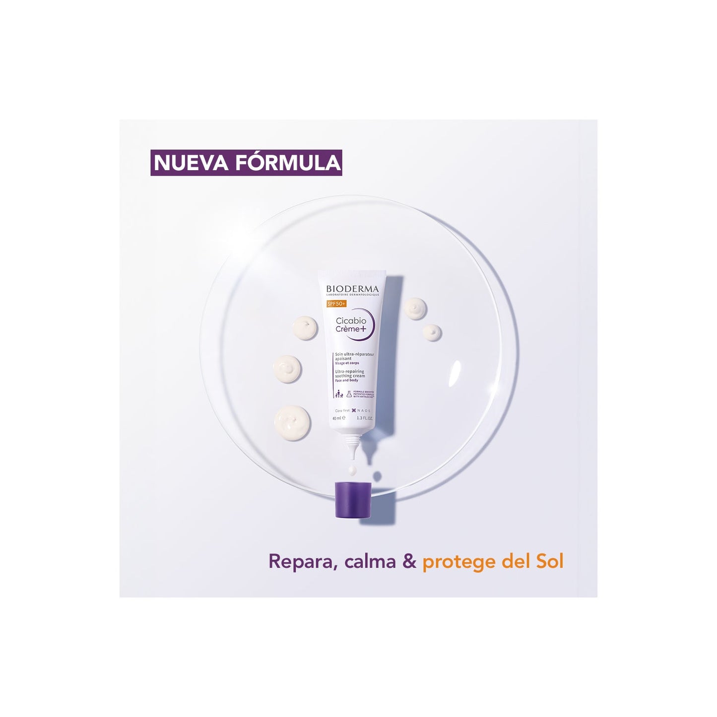 Bioderma Cicabio Crème+ SPF50+ Crema Calmante Ultra Reparadora 40ml