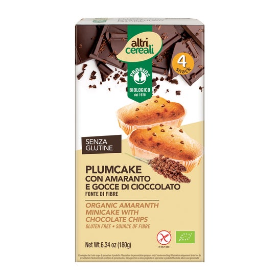 Altricereali Plumcake gotas Chocolate Sin gluten 4 X45 g