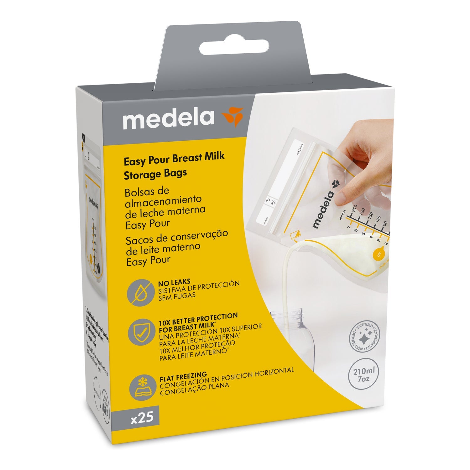 Medela Bolsas Almacenamiento Leche Materna Easy Pour 25uds