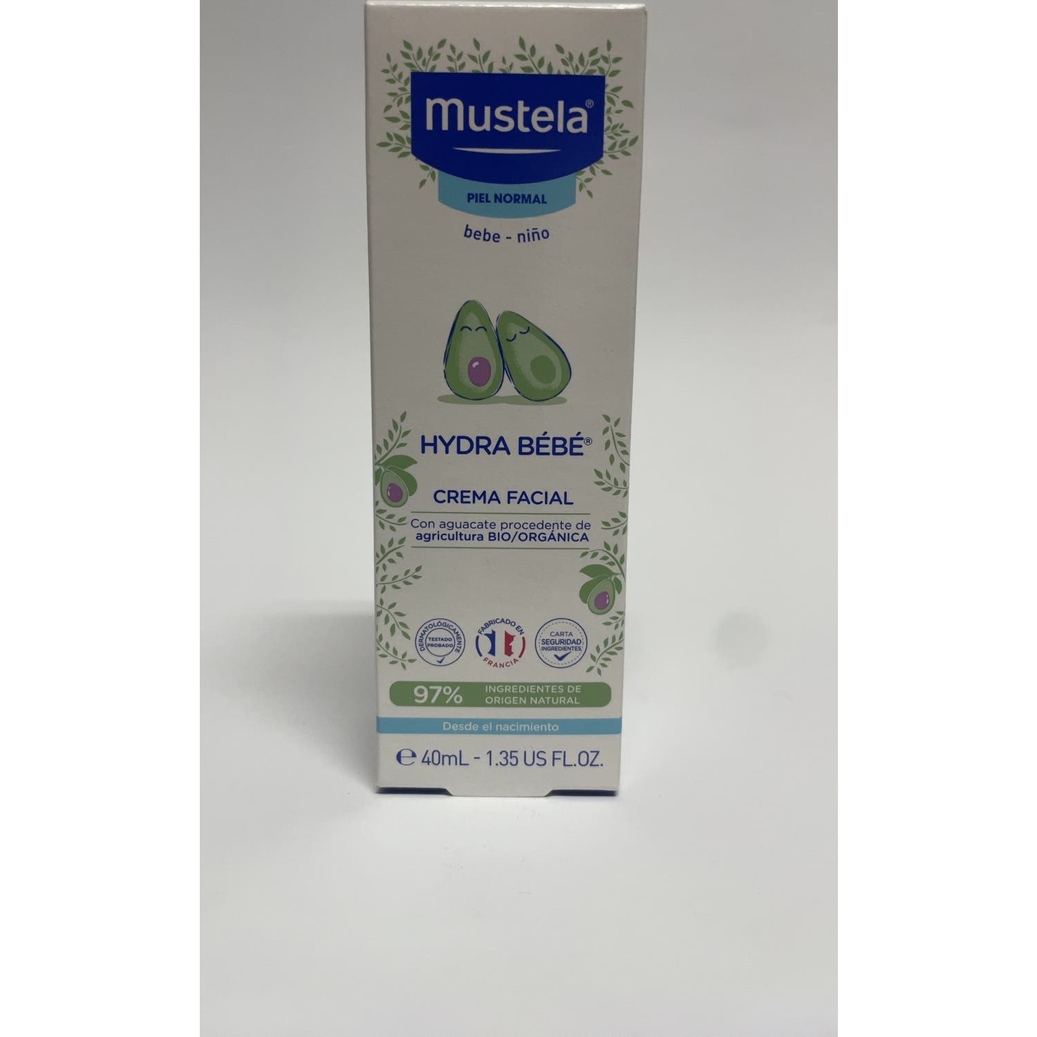 Mustela Hydra Bebé Crema Facial con Aguacate BIO 40ml