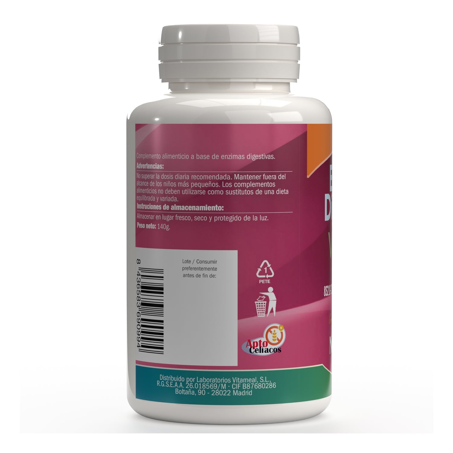 NaturBite Enzimas Digestivas Veganas 250 comp