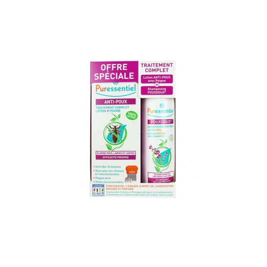 Puressentiel loción antipiojos 100 ml + Champú 200 ml