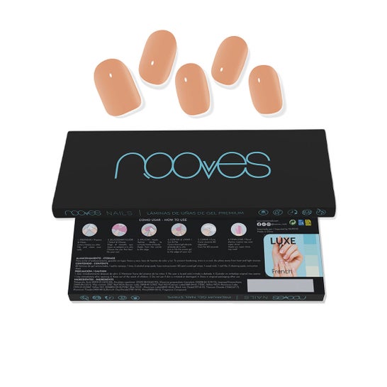 Nooves Premium Luxe Lámina Uñas Cru Au Soleil 20 uds