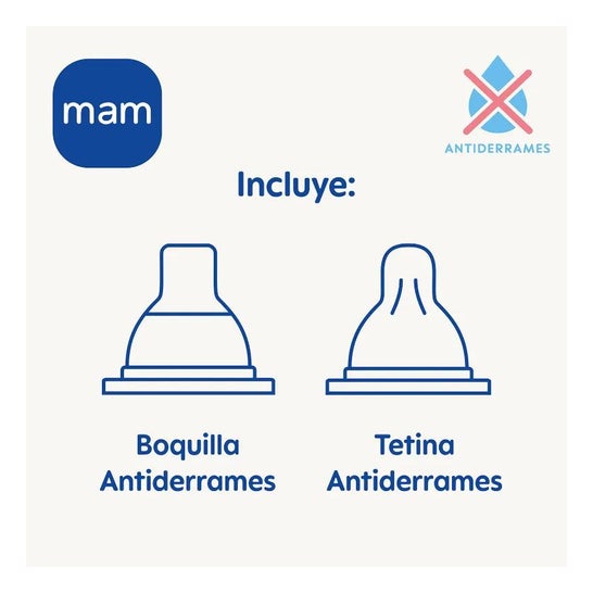 Mam Baby Biberón Entrenamiento Azul 220ml 1 Unidad