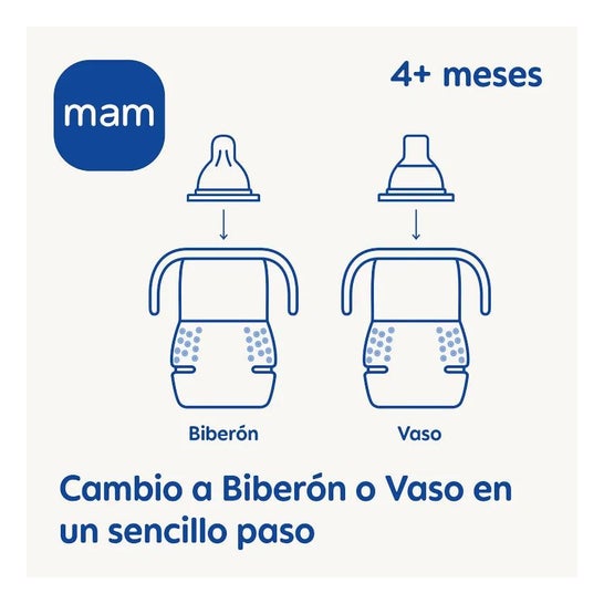 Mam Baby Biberón Entrenamiento Azul 220ml 1 Unidad