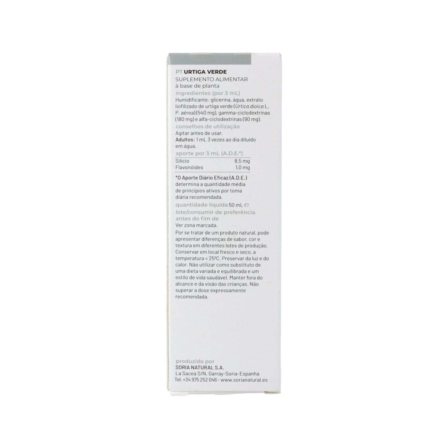 Soria Natural Ext.ortiga Verde 50 Ml Actibios