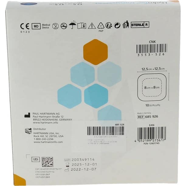 Hydrotac Transparente Comfort 12x12,5cm 10uds