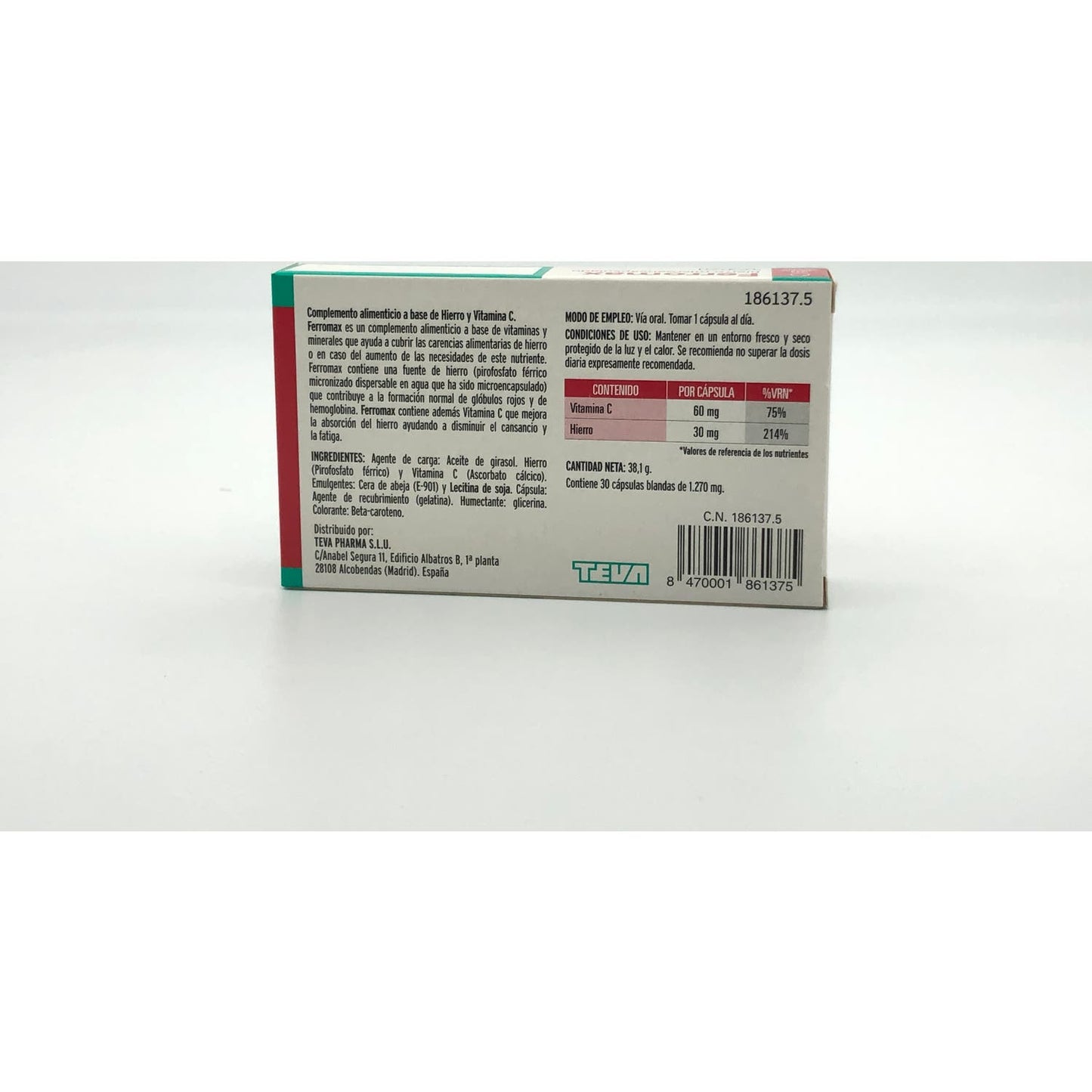 Ferromax Microencapsulated Iron 30caps