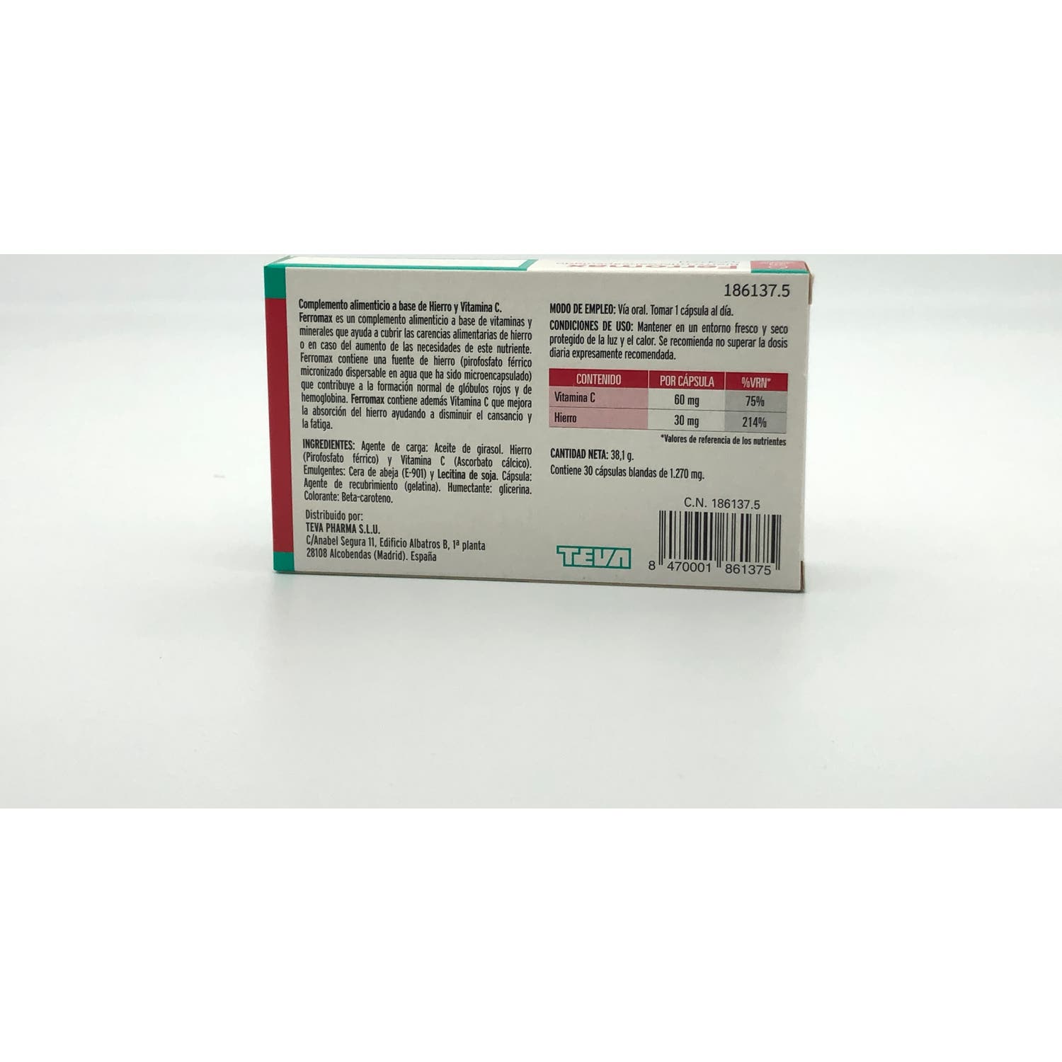 Ferromax Microencapsulated Iron 30caps
