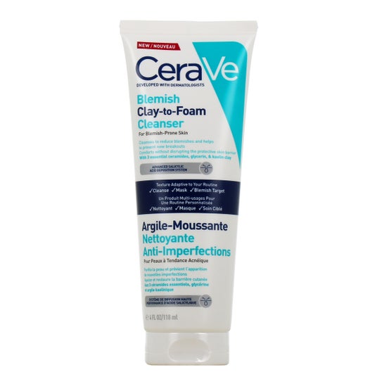 Cerave Arcilla Espumante Limpiadora Anti-Imperfecciones 118 ml