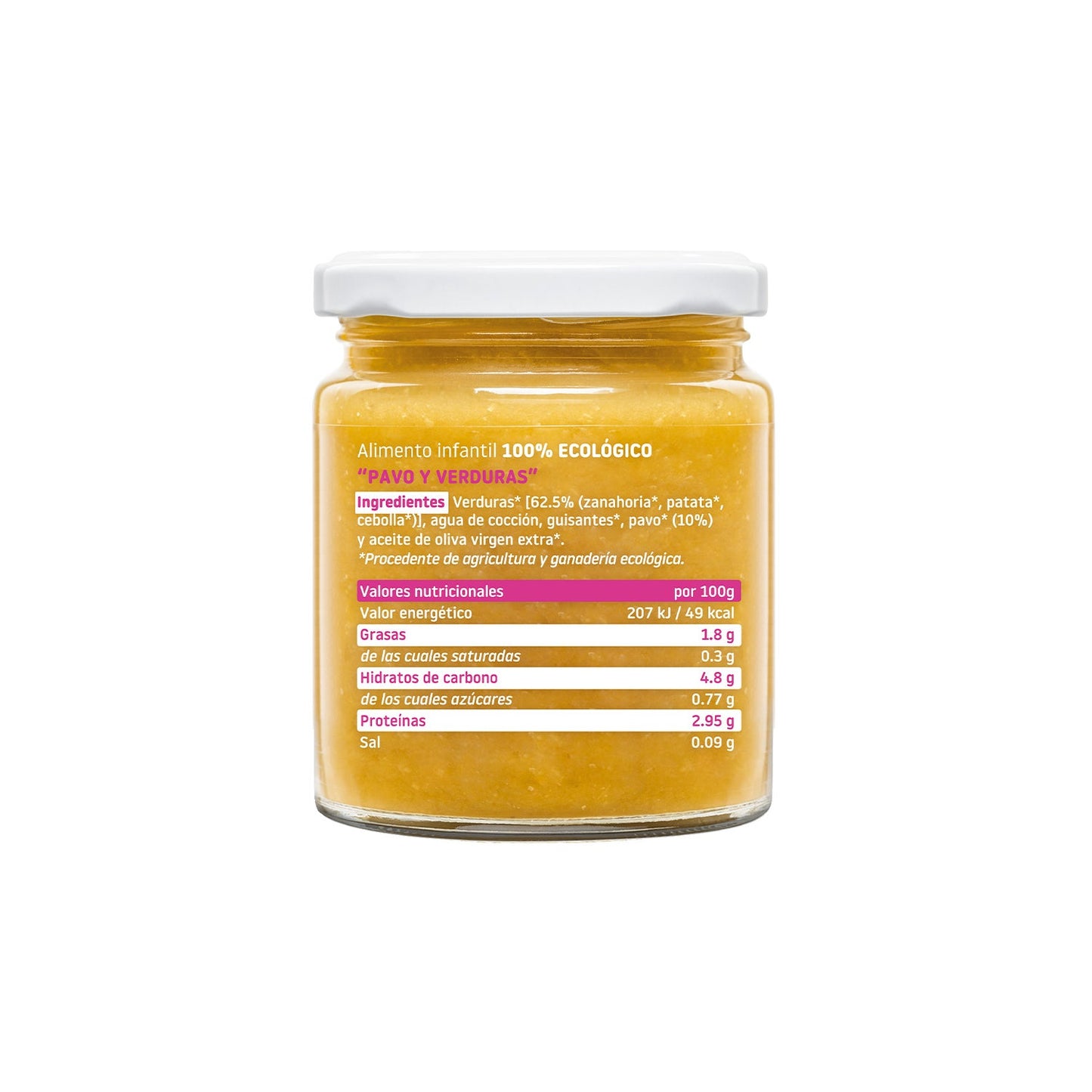 Smileat Tarrito Ecológico de Pavo con Verduras 230g