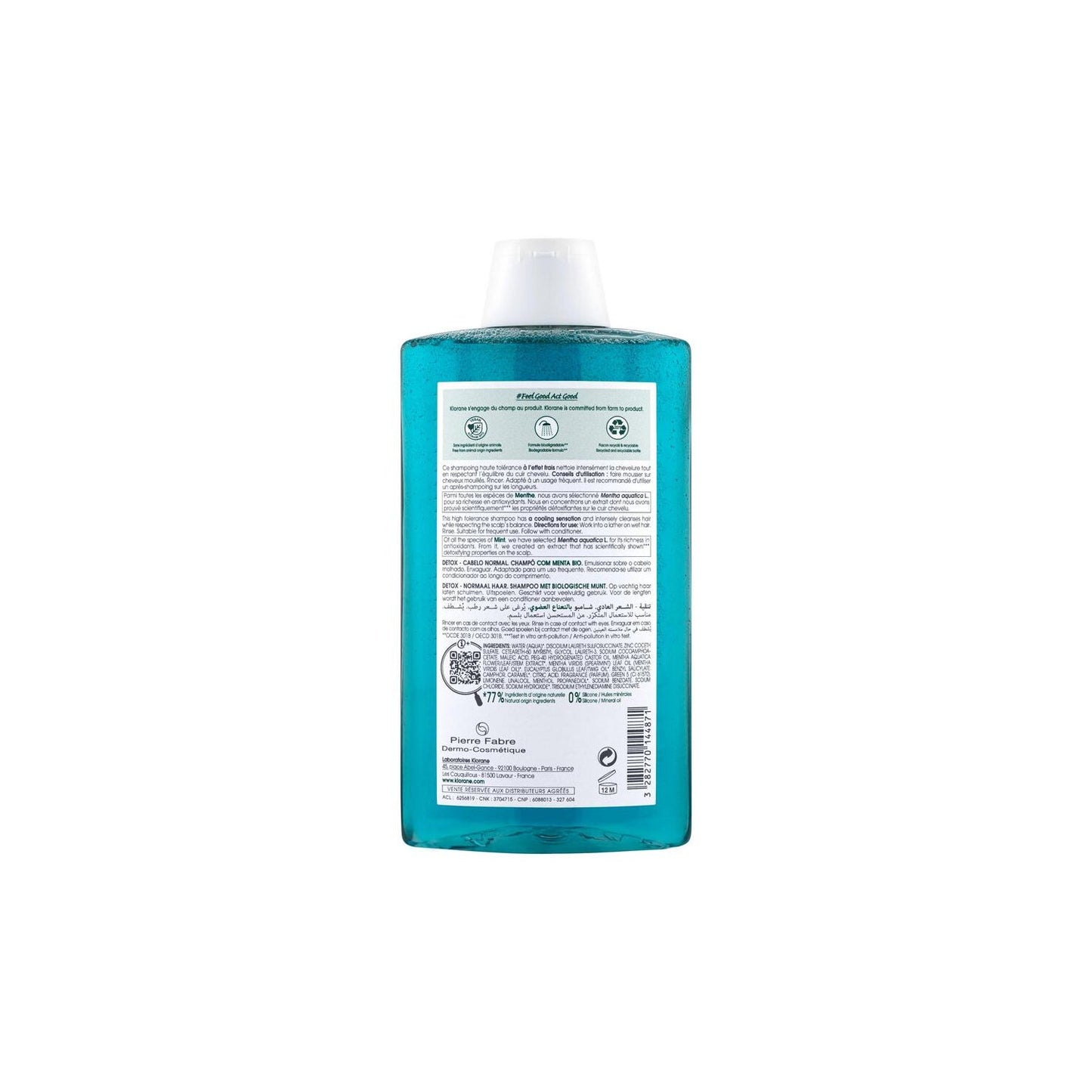 Klorane Champú a la Menta BIO 400ml