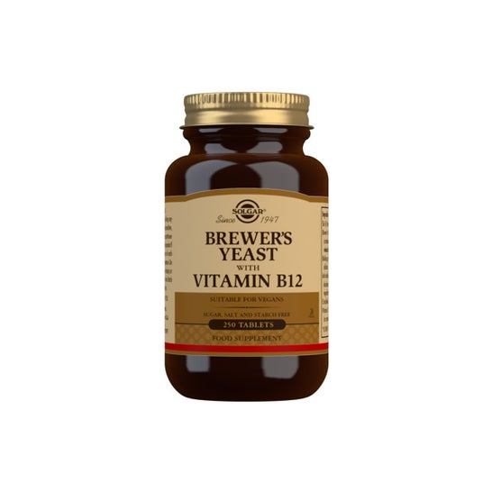 Solgar Levadura de Cerveza con Vitamina B12 250comp