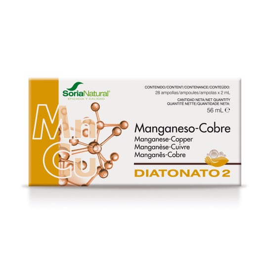 Soria Natural Diatonato 2 Manganeso Cobre 28x2 ml