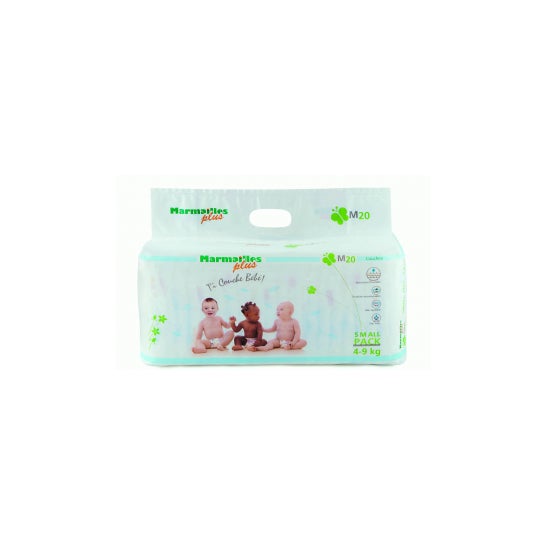 MARMAILLES PLUS Pañales para bebés talla M (49kg) 20 pañales