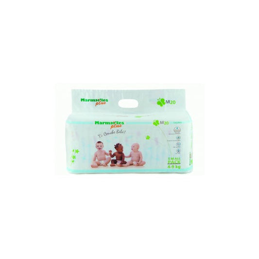 MARMAILLES PLUS Pañales para bebés talla M (49kg) 20 pañales
