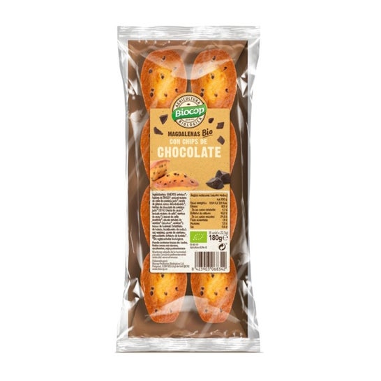 Biocop Magdalenas con Chips de Chocolate Bio 180 g