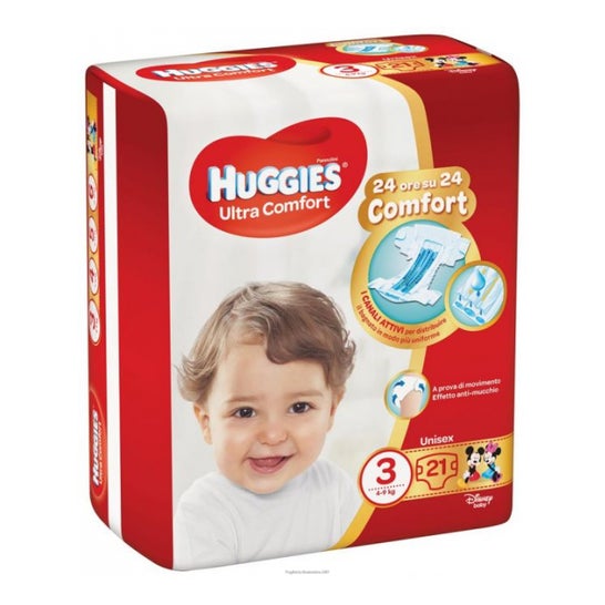 Hugg.U-Comf.Base3(4-9Kg)21Pcs