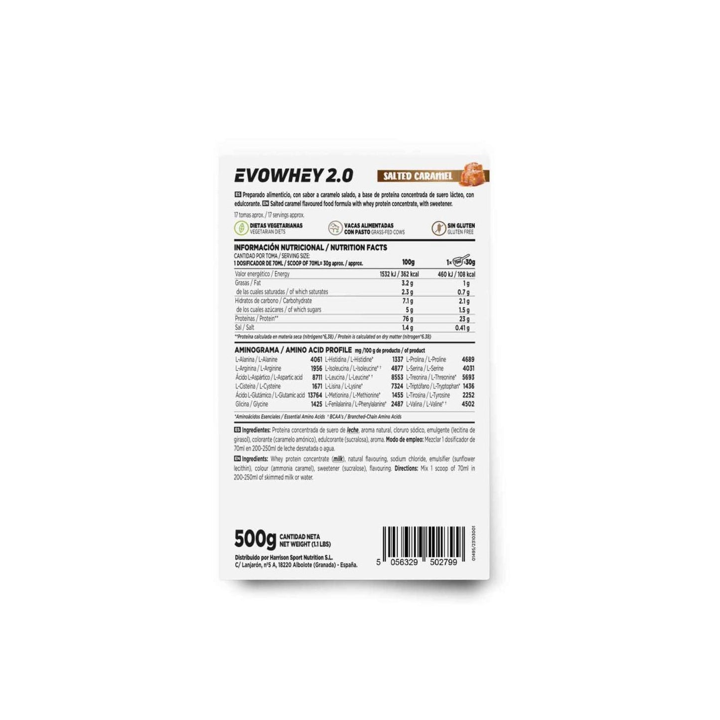 HSN Evowhey Protein Caramelo Salado 500g