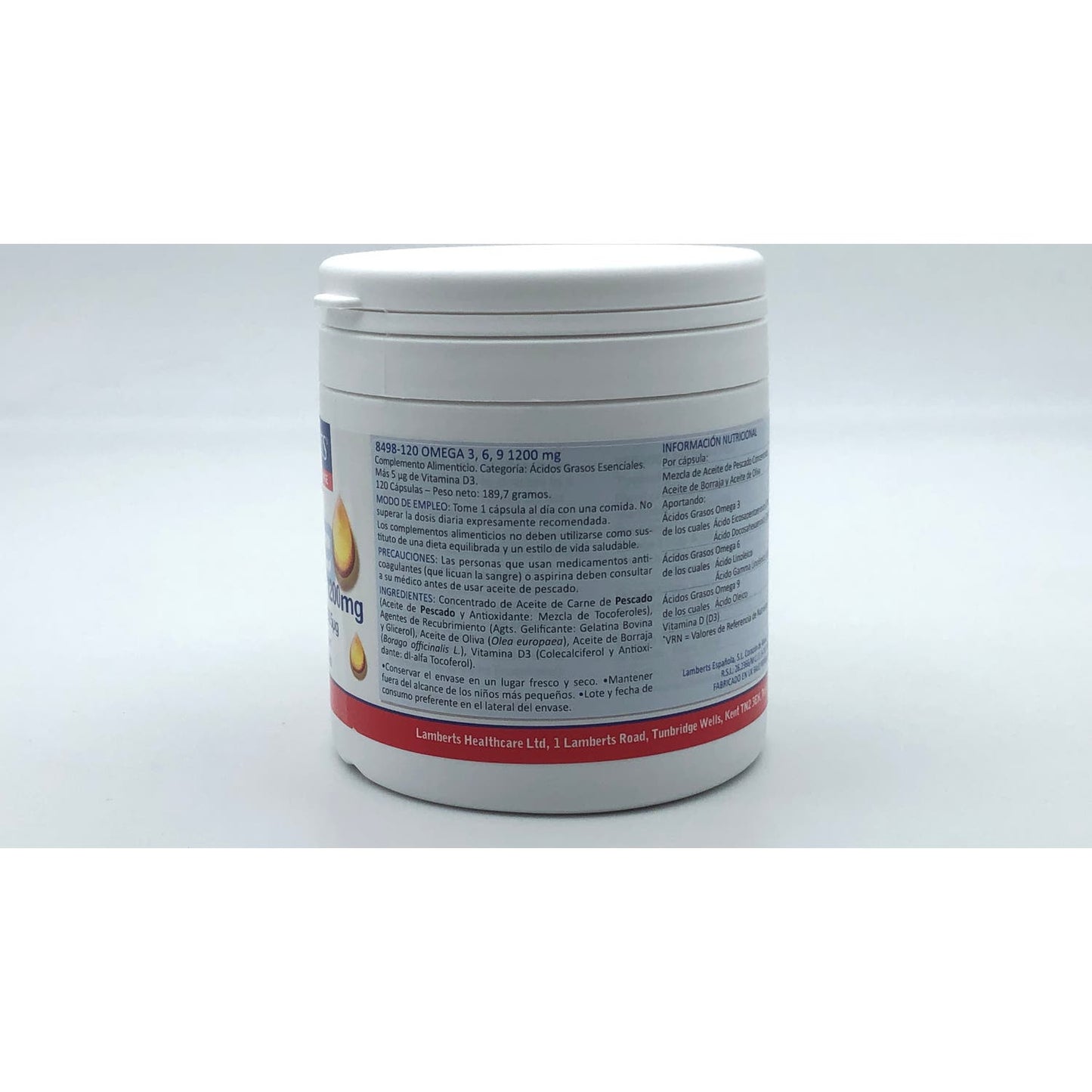 Lamberts Omega 3, 6, 9+ Vitamina D3 120caps