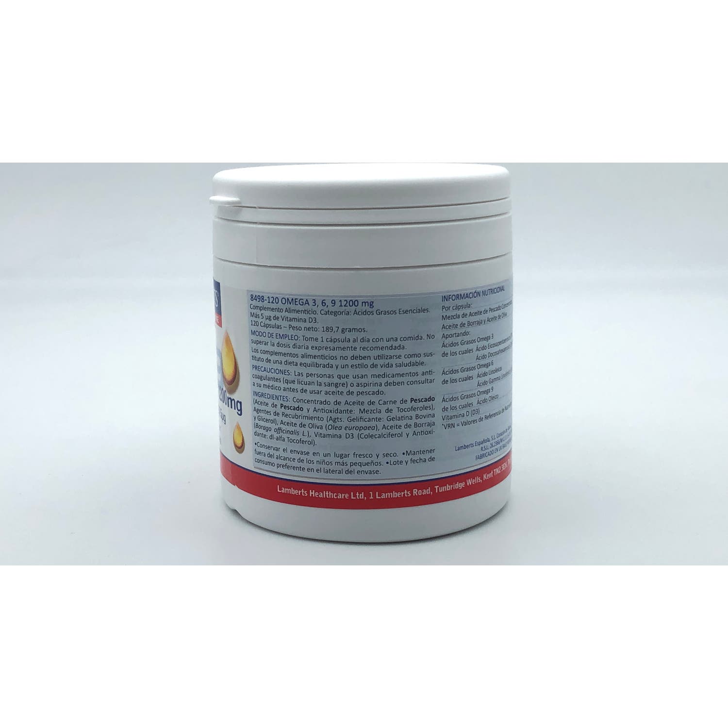 Lamberts Omega 3, 6, 9+ Vitamina D3 120caps