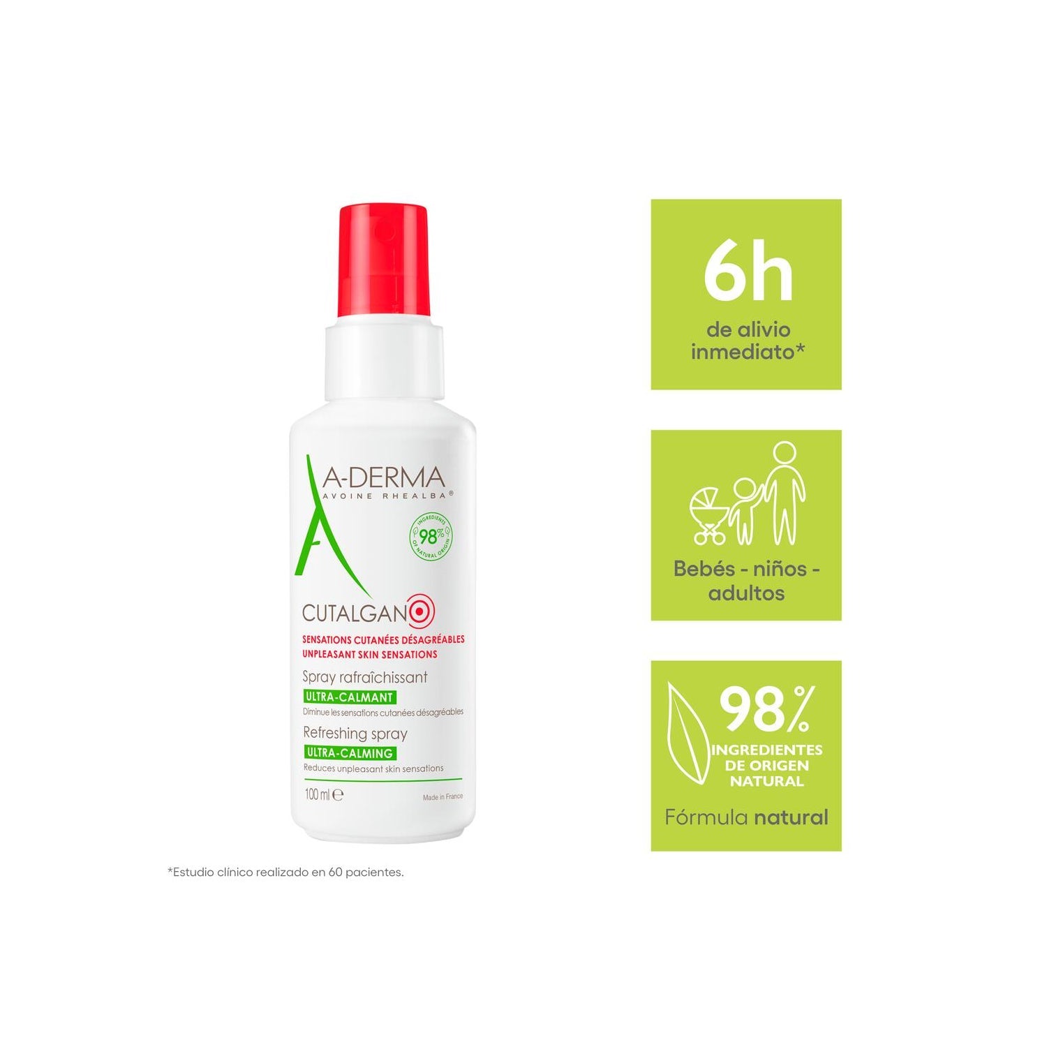 A-Derma Cutalgan Spray Refrescante Ultra Calmante 100ml