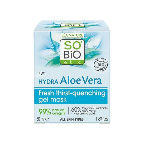 So Bio Etic Mascarilla Gel Refrescante Facial Aloe Vera 24H 50 ml