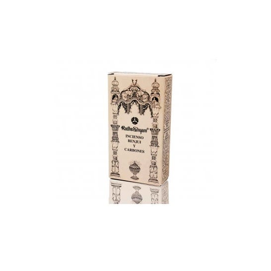 Radhe Shyam Incienso Benjui y Carbones 100g