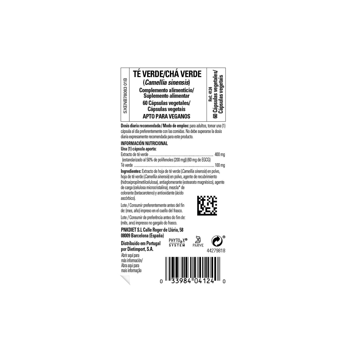 Solgar Té Verde Extracto de Hoja 60vcaps