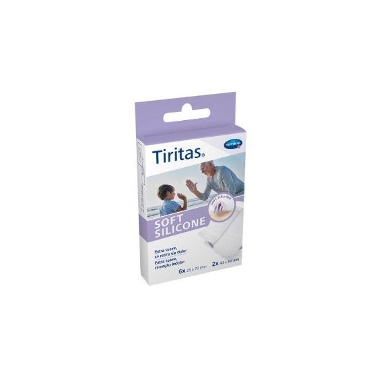 Tiritas Soft Silicone Apósito Adhesivo 2 Tamaños 8uds