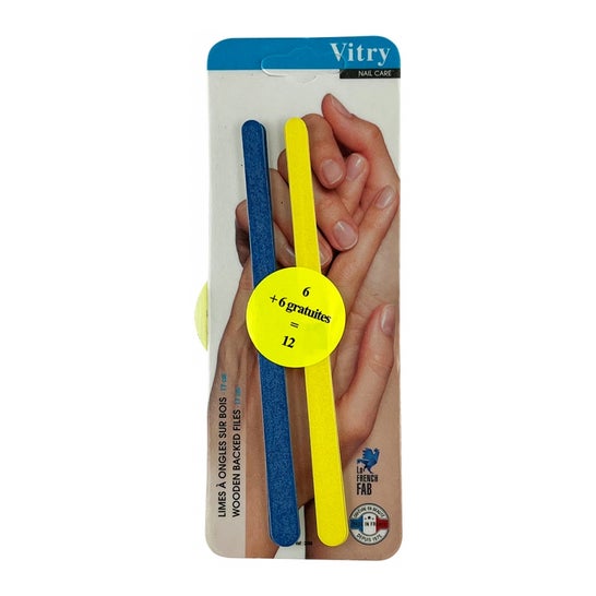 Vitry Limas de Uñas Madera 17 cm 6 uds
