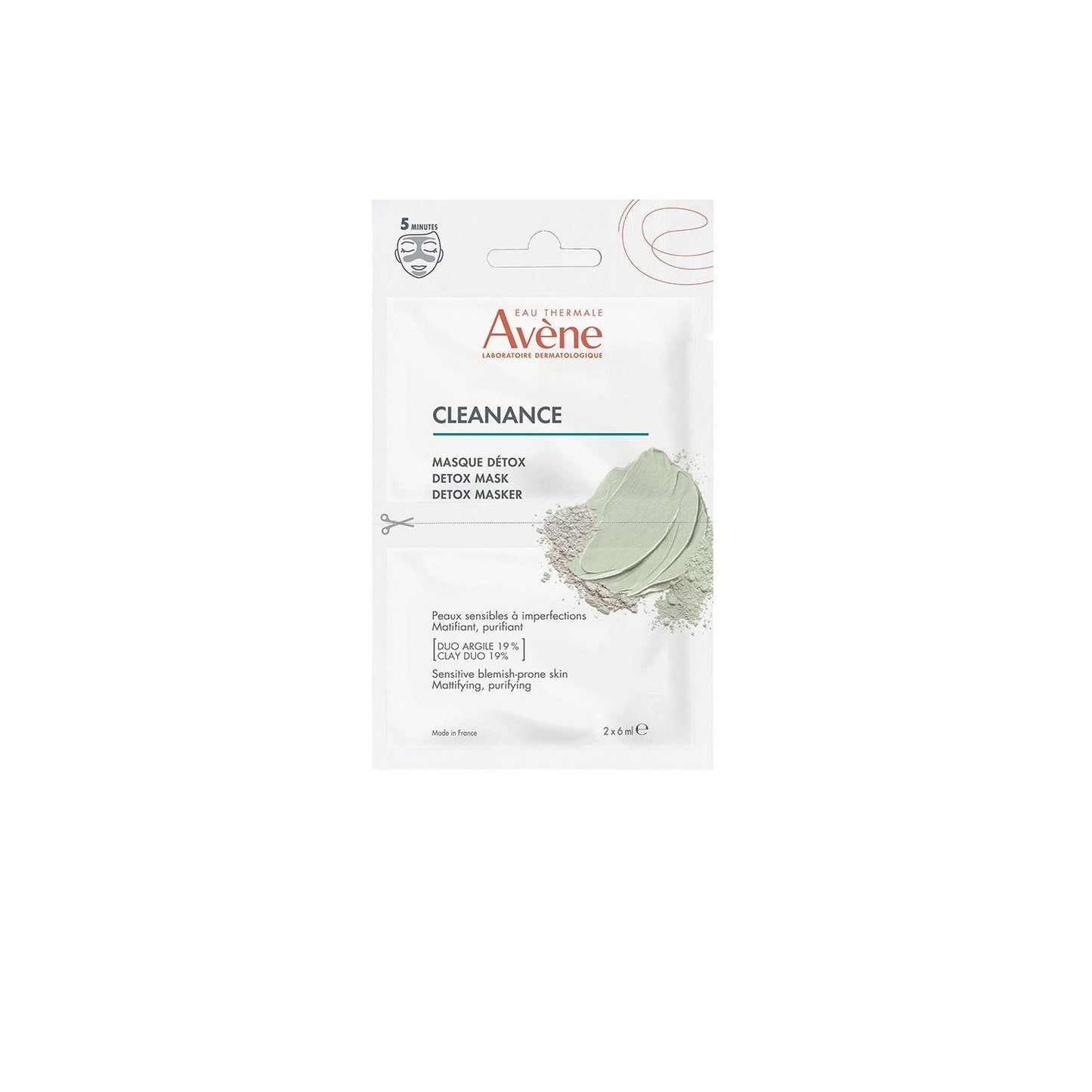 Avène Cleanance Mascarilla Detox 2x6ml