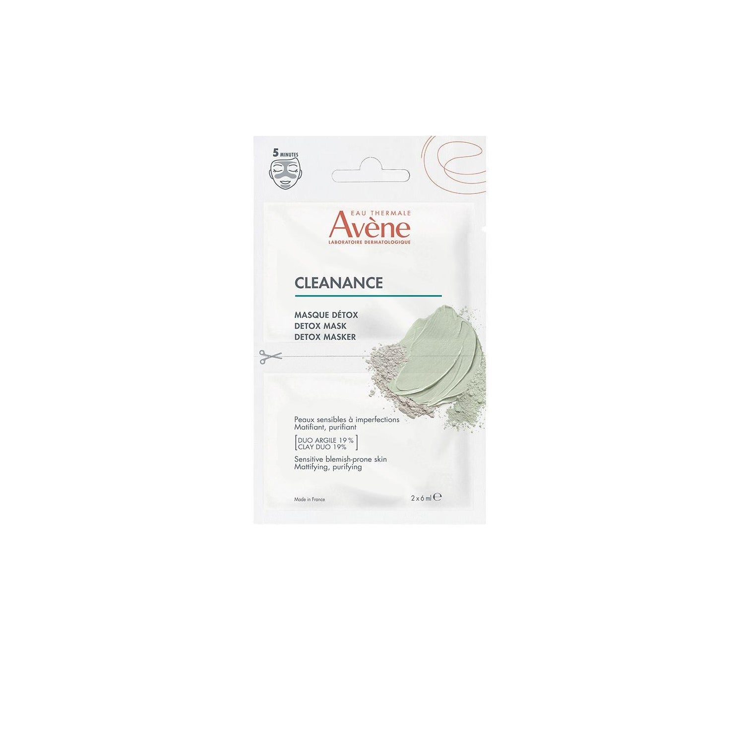 Avène Cleanance Mascarilla Detox 2x6ml
