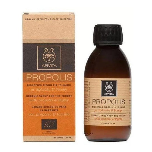 Apivita Propolis Organic Syrup For The Throat 150ml