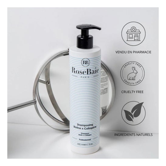 Rosebaie Champú Biotina x Colágeno 500 ml