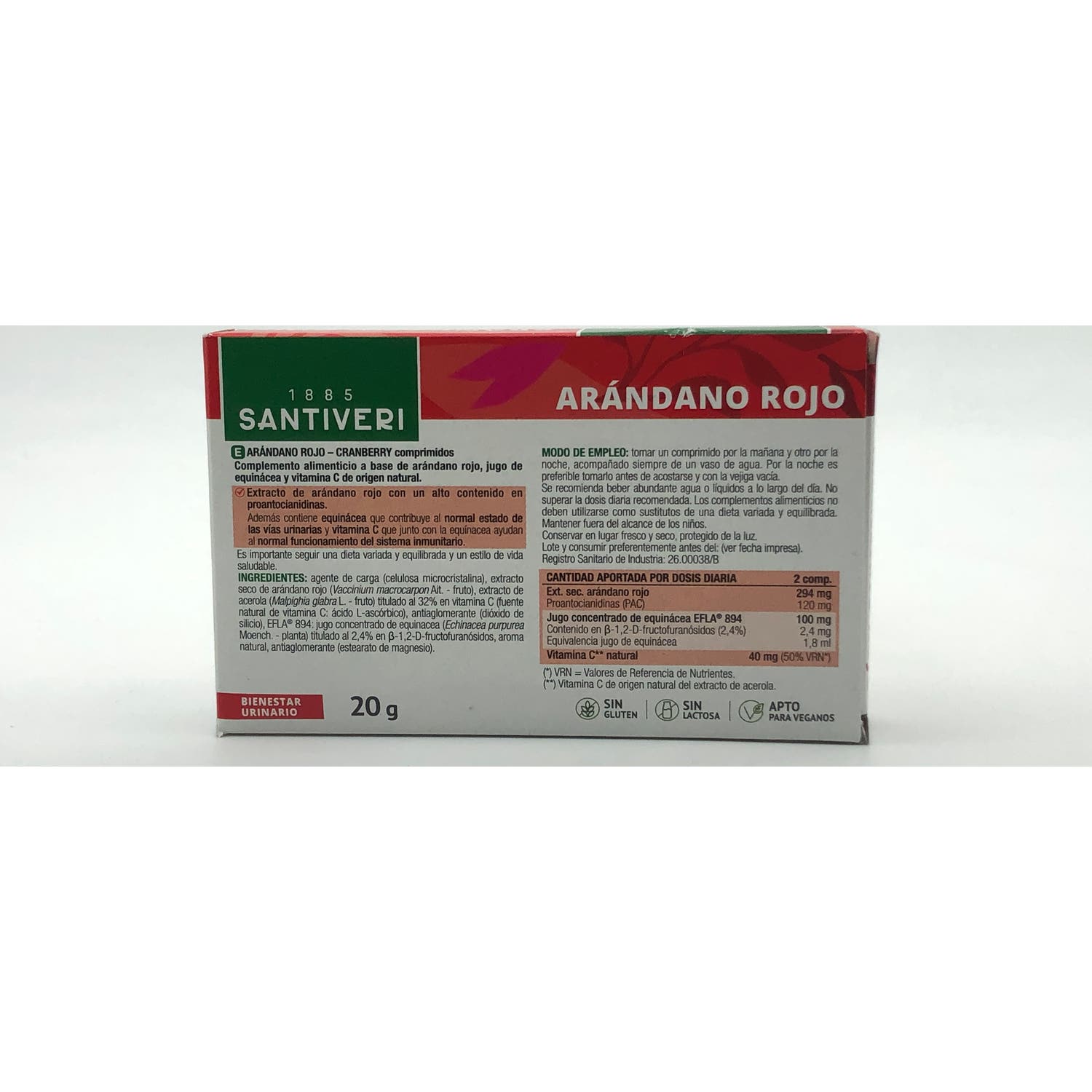Santiveri Arandano Rojo 120mg 40comp