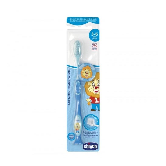Chicco Cepillo Dental Infantil 3-6 a León Azul 1 ud