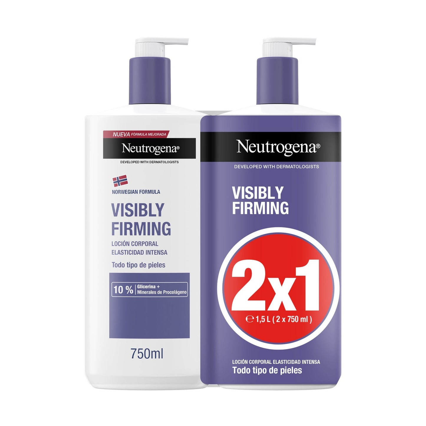 Neutrogena Visibly Firming Loción Visiblemente Reafirmante 2x750ml