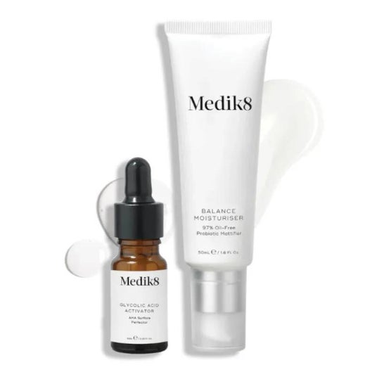 Medik8 Pack Balance Moisturiser + Glycolic Acid Activator 1ud
