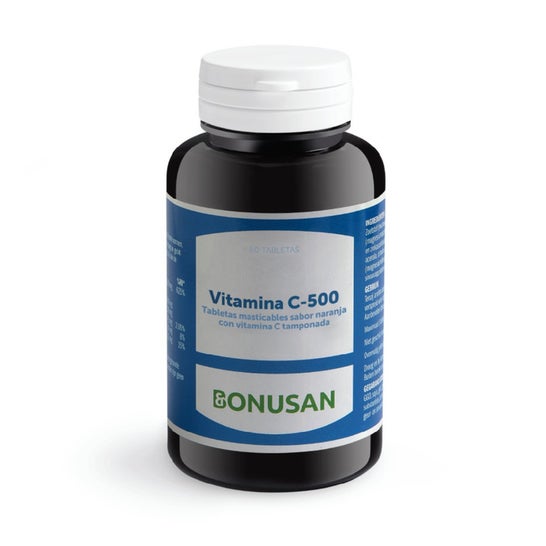 Bonusan Vitamina C 500 Naranja 60 Tabletas Masticables